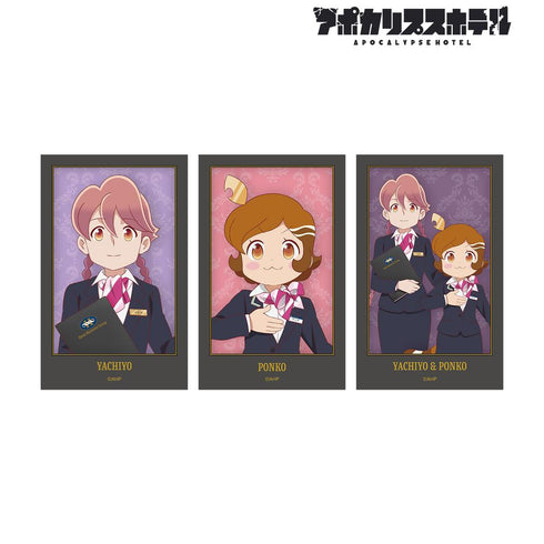 『アポカリプスホテル』描き下ろし ホテルモントレ制服ver. インスタントカメラ風イラストカード3枚セット